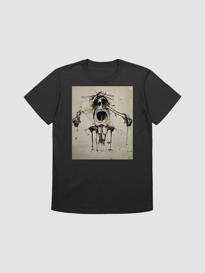 Ethereal Skull Sketch T-Shirt product image (1)