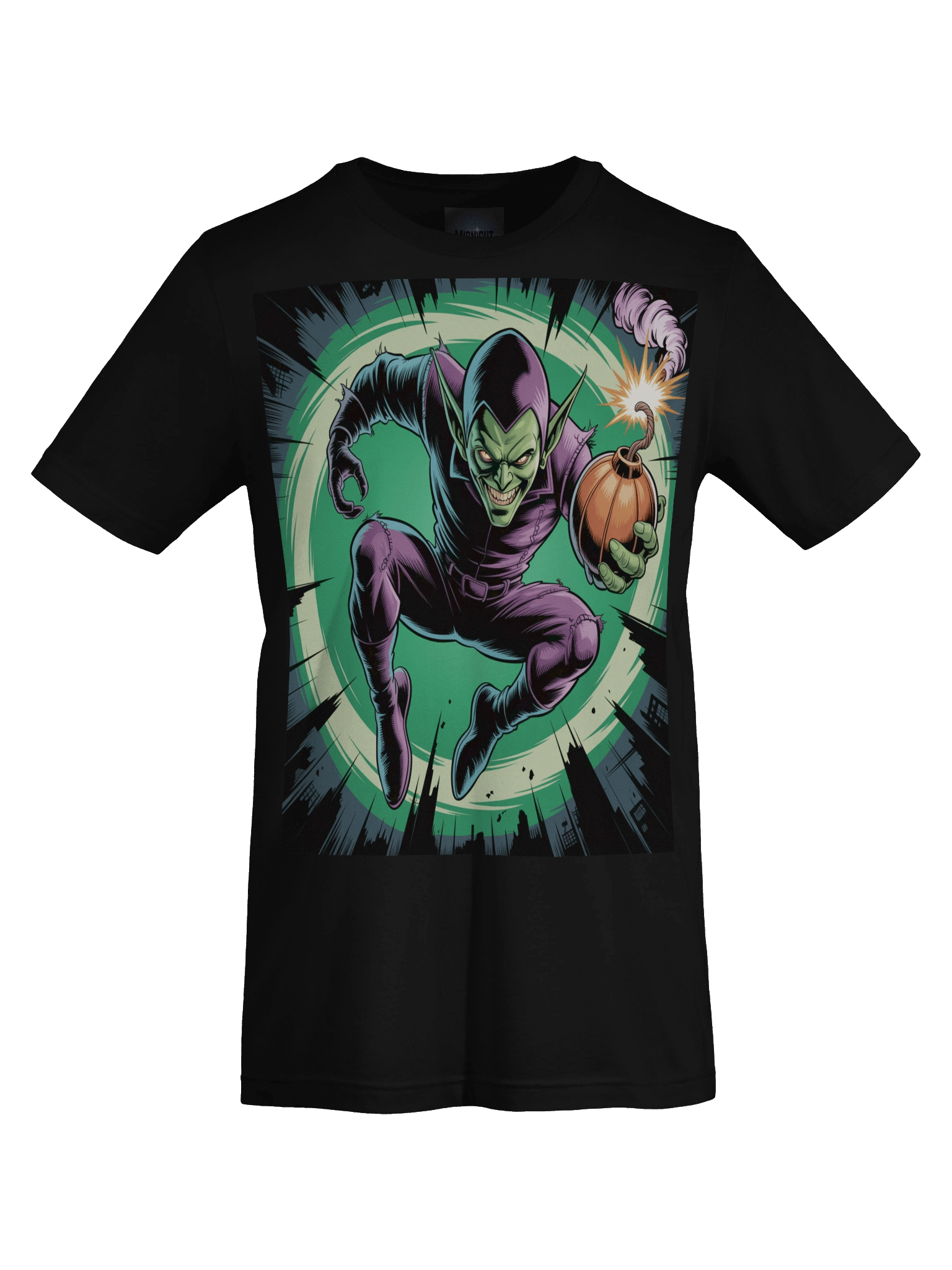 Green Goblin Glider Fury Supersoft T-Shirt – Pumpkin Bomb Blitz product image (1)