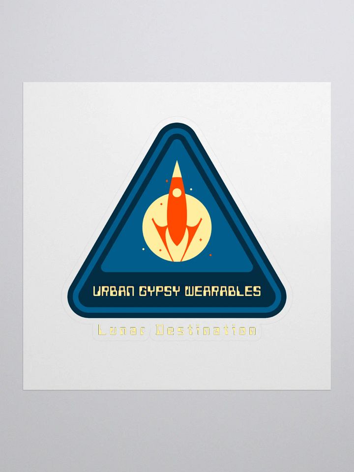 Lunar Destination Rocket Kiss Cut Stickers product image (1)
