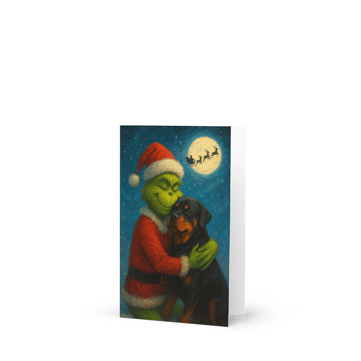 The Grinch Who Stole A Rottweiler Greeting Card product image (1)