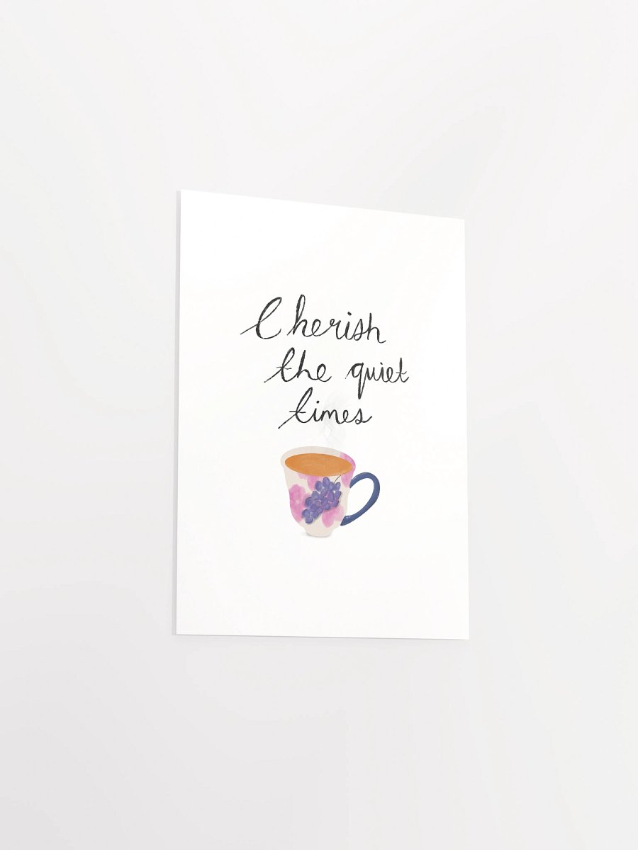 Quiet Times Floral Cup Print product image (4)