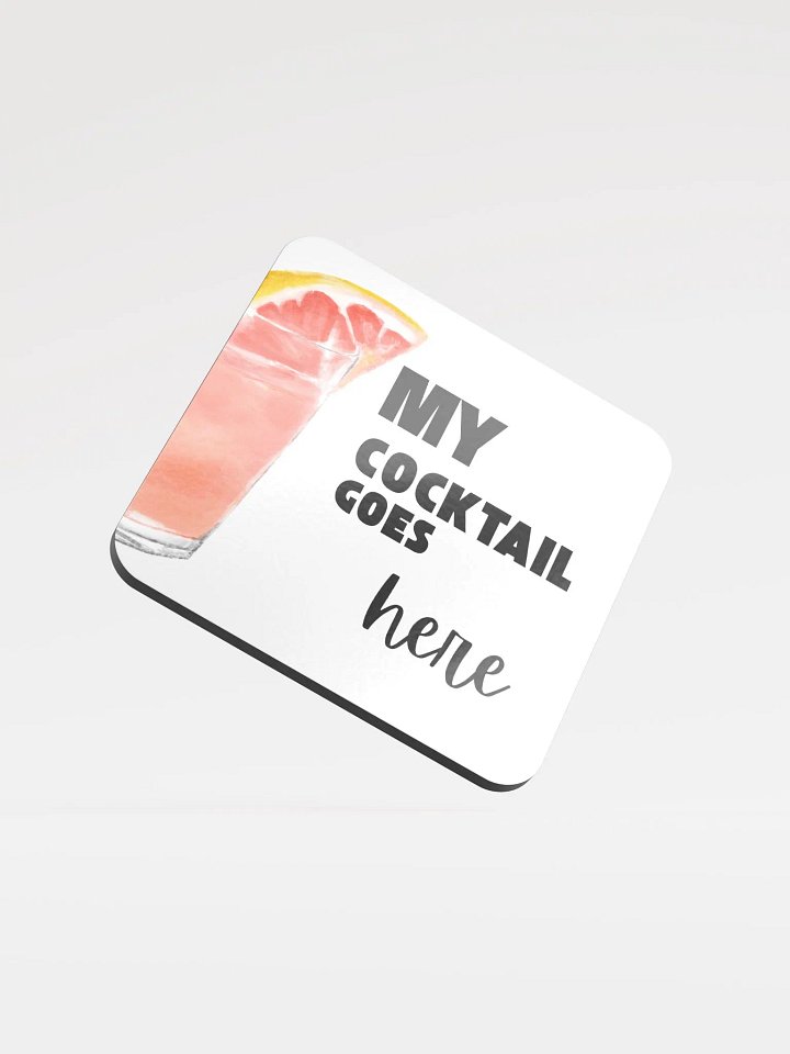 My Cocktail Goes Here Cork Coaster Set product image (1)