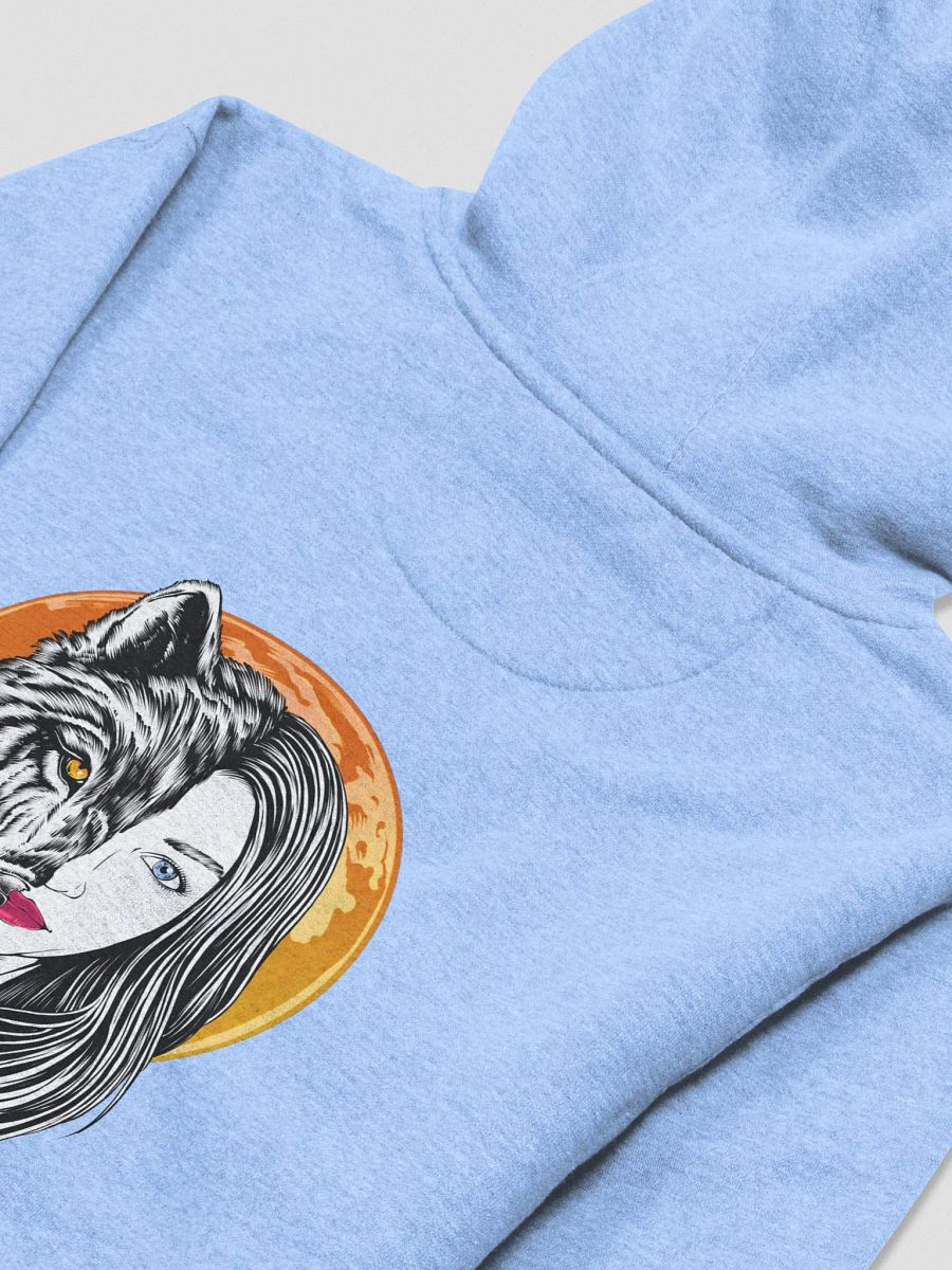 Premium Hoodie Wolf Face product image (39)