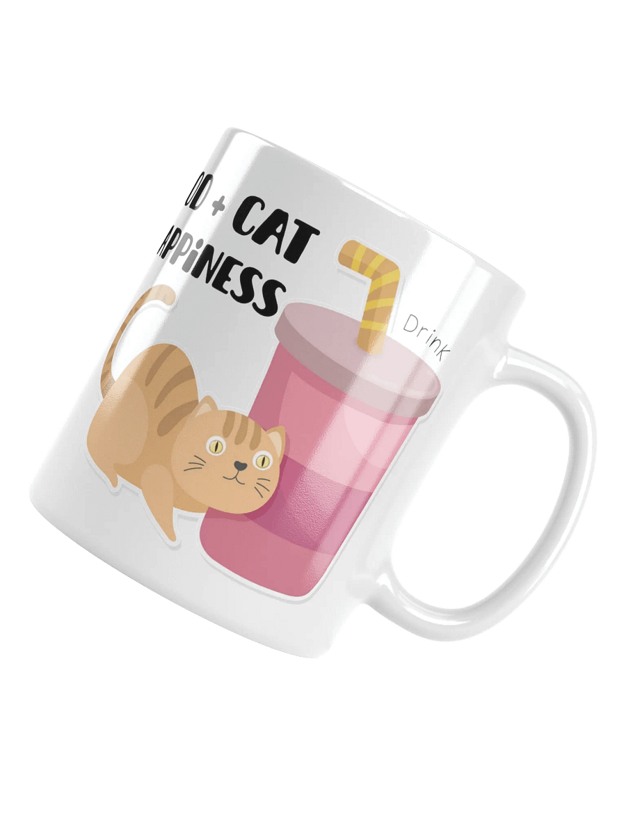 Food + Cat White Glossy Mug product image (6)