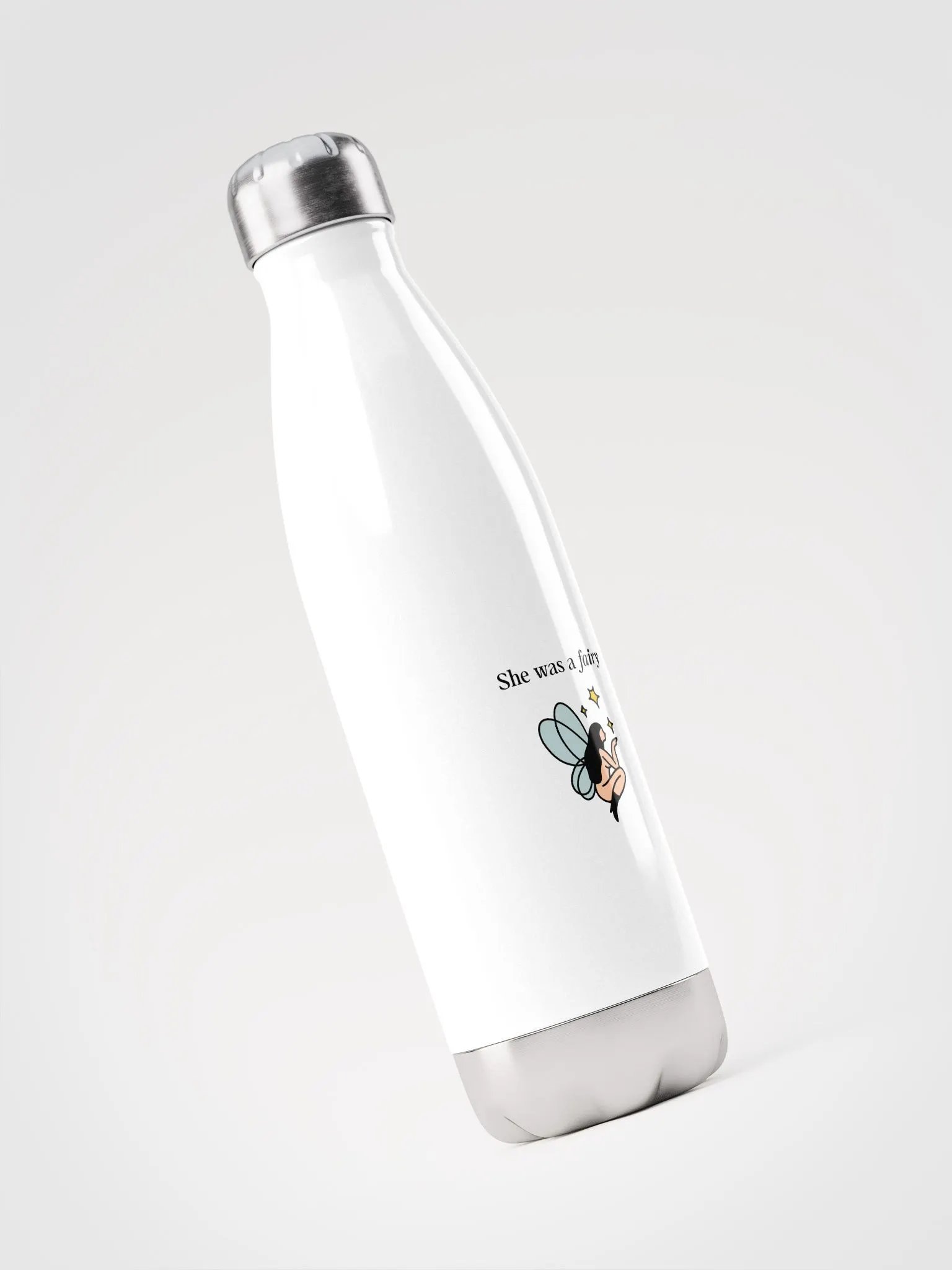 She was a fairy, Stainless Steel Water Bottle product image (1)