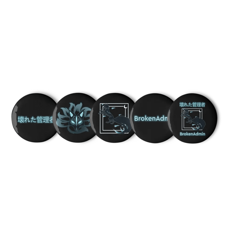 Kitsune Neon Broken Admin Pins product image (9)