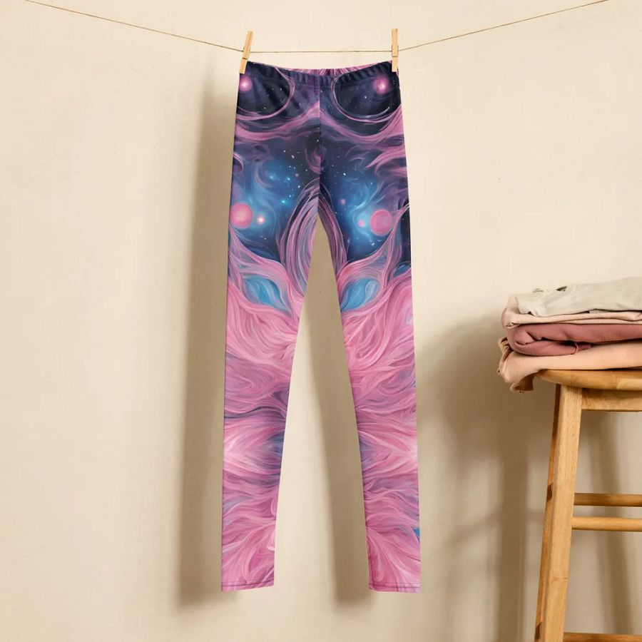 Cosmic Swirl Youth Leggings product image (6)