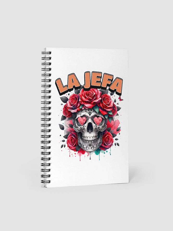 La Jefa Skull The Boss Spiral Notebook product image (1)