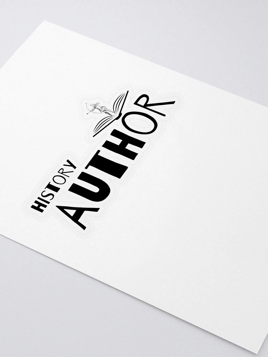 History Author Sticker featuring a medieval archer motif product image (2)