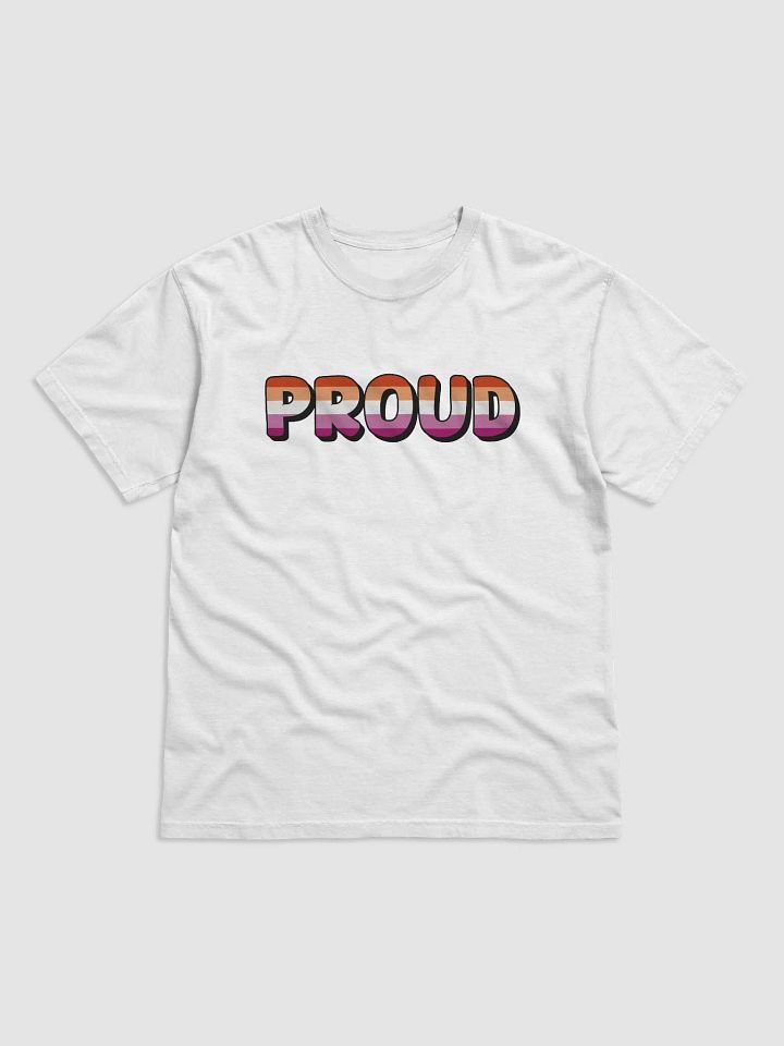 The 'PROUD lesbian' T-Shirt - White product image (1)