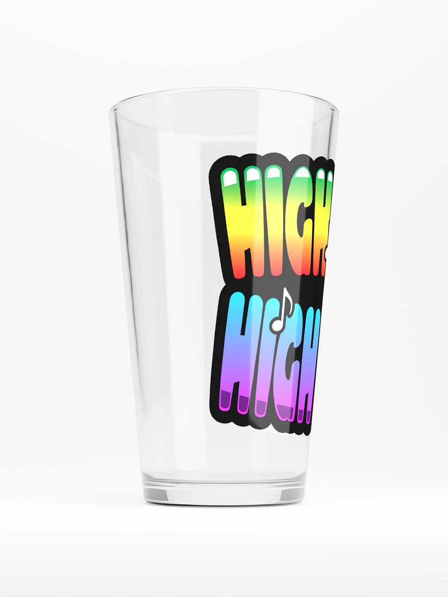 HIGH TUNES AND HIGH NOONS PINT GLASS product image (2)