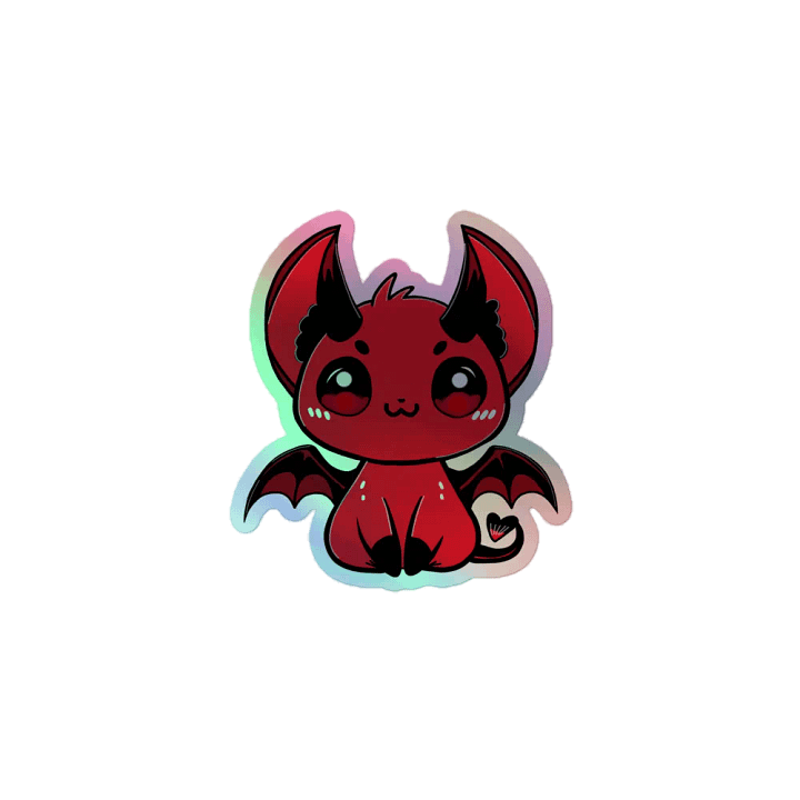 Chibi Demon Holographic Sticker Set product image (1)