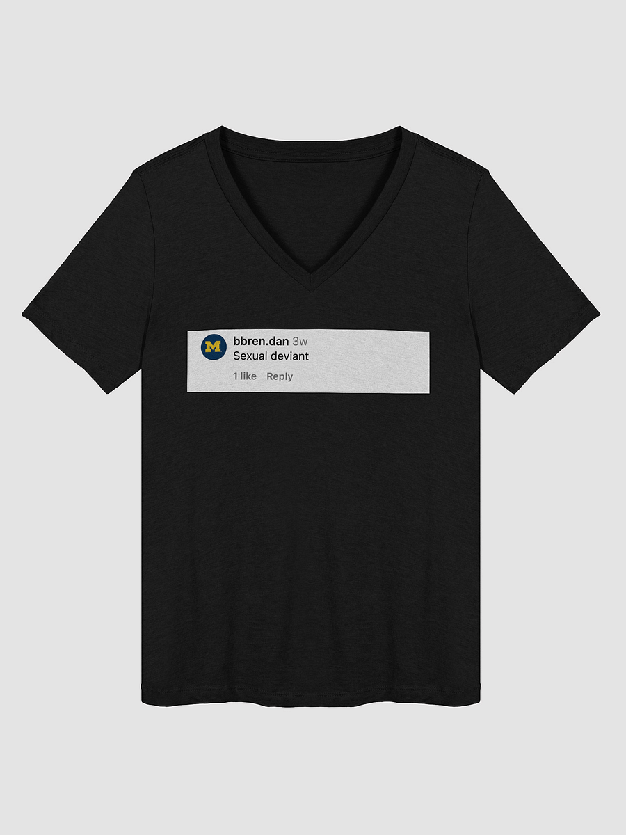 Sexual Deviant Comment Relaxed V-Neck Tee product image (15)