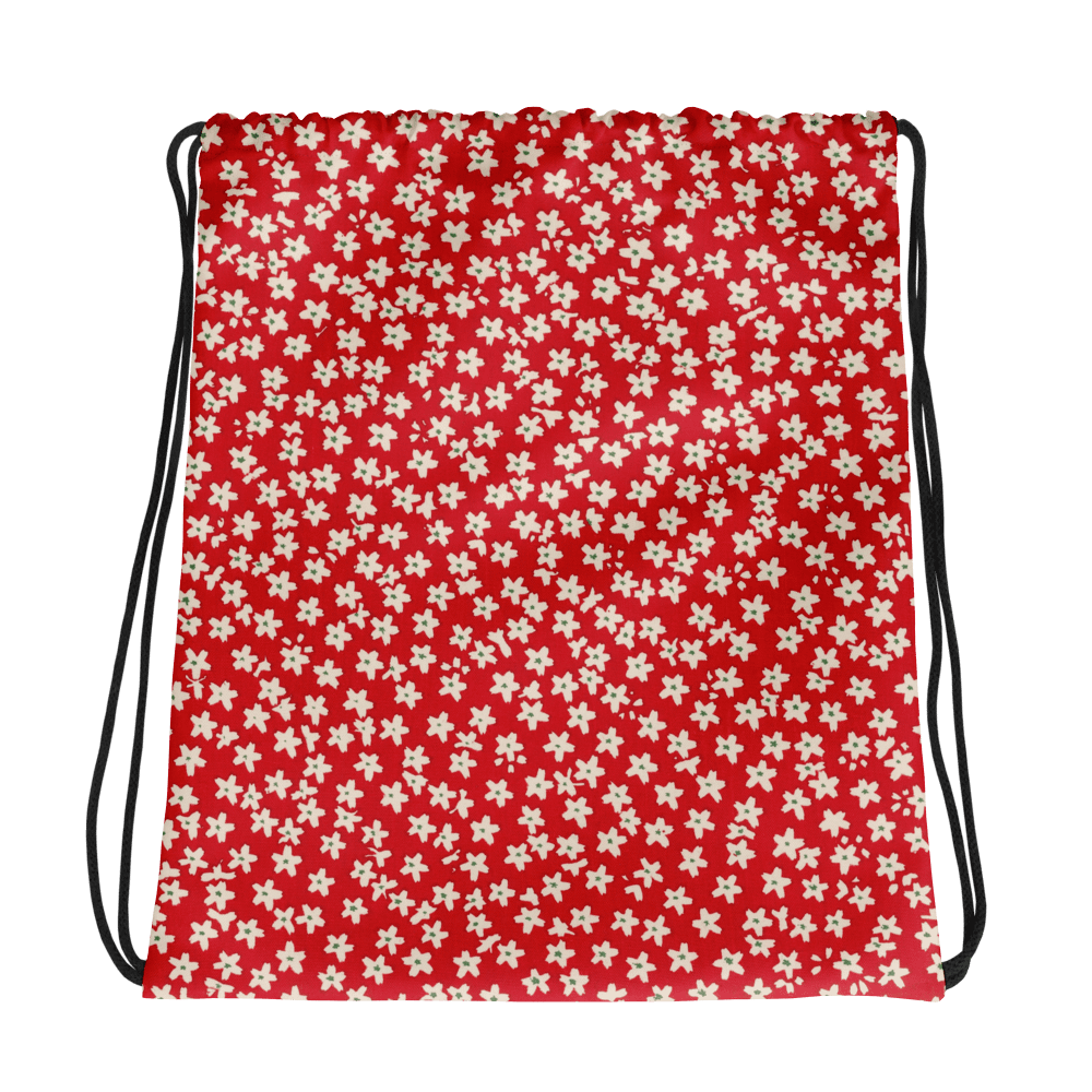 Blossom Red. Drawstring Backpack product image (1)