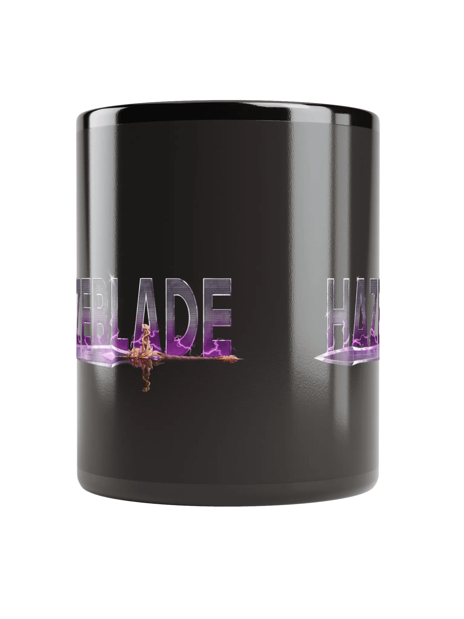 Hazeblade Lightning Sword Black Glossy Mug product image (5)