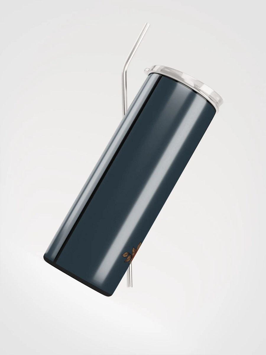 Gothic Valentine's Stainless Steel Tumbler: Skeleton & Roses product image (4)