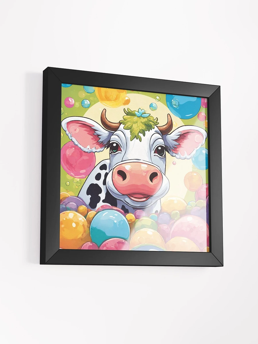 Candy Bubbles Cow Framed Art print product image (4)