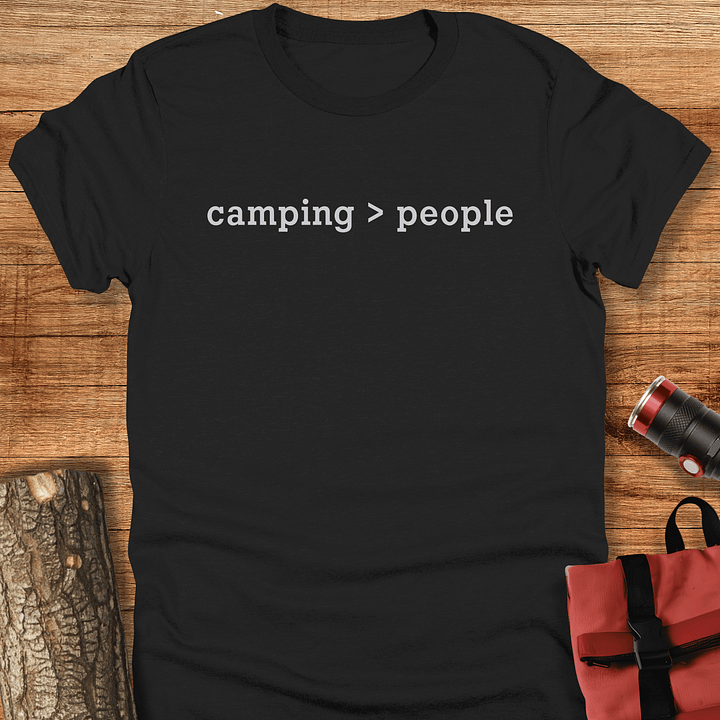 Camping over people, Unisex t-shirt product image (1)