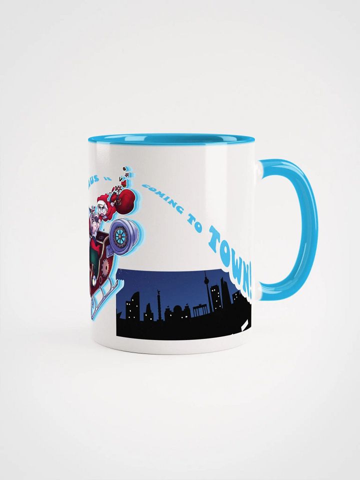 "Santa Claus is coming to town!" Scarvenmot Trio Ceramic Mug With Color product image (3)