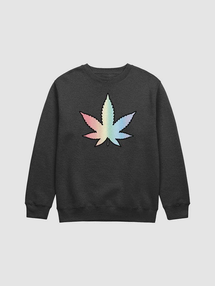 Pastel Rainbow Weed Leaf Sweatshirt product image (1)