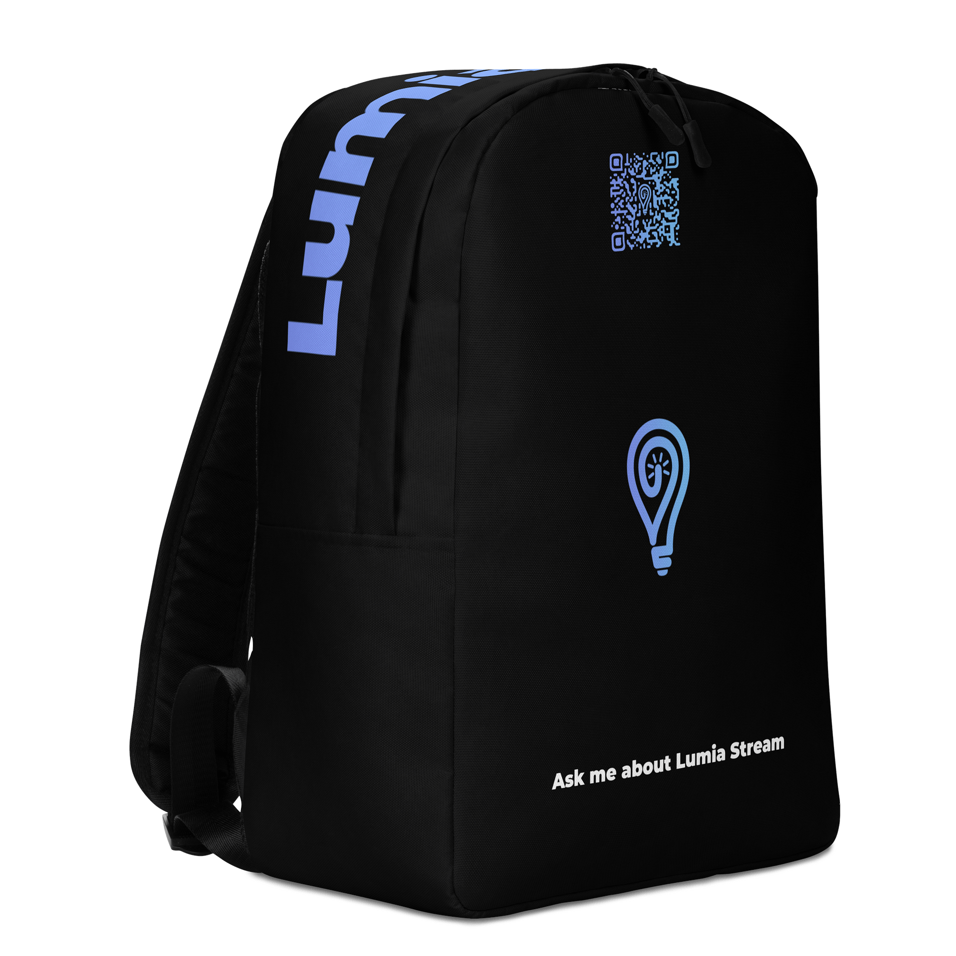 Ask me about Lumia Stream colored blue QR code Backpack product image (3)