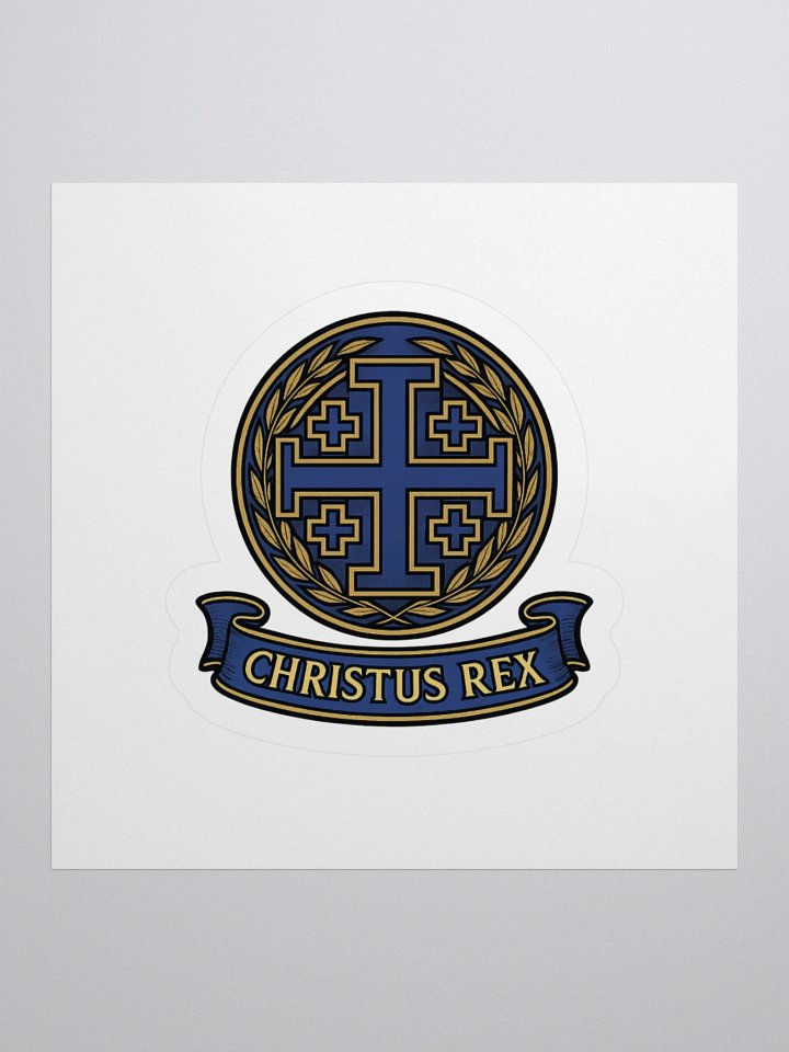 Christus Rex Sticker blue product image (1)