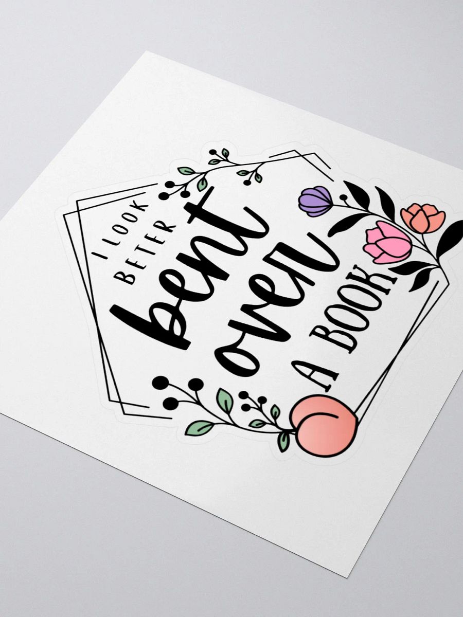 Bent Over A Book Sticker product image (3)