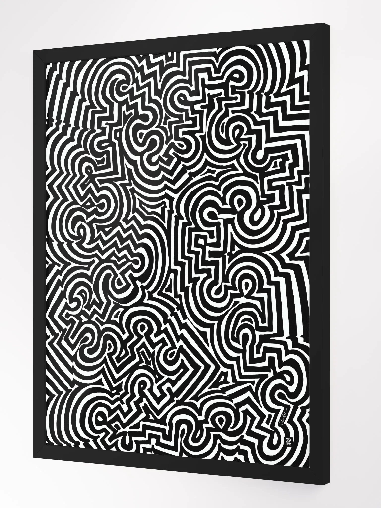 Zenlinez Optical Allusion Wood Matte Poster product image (3)