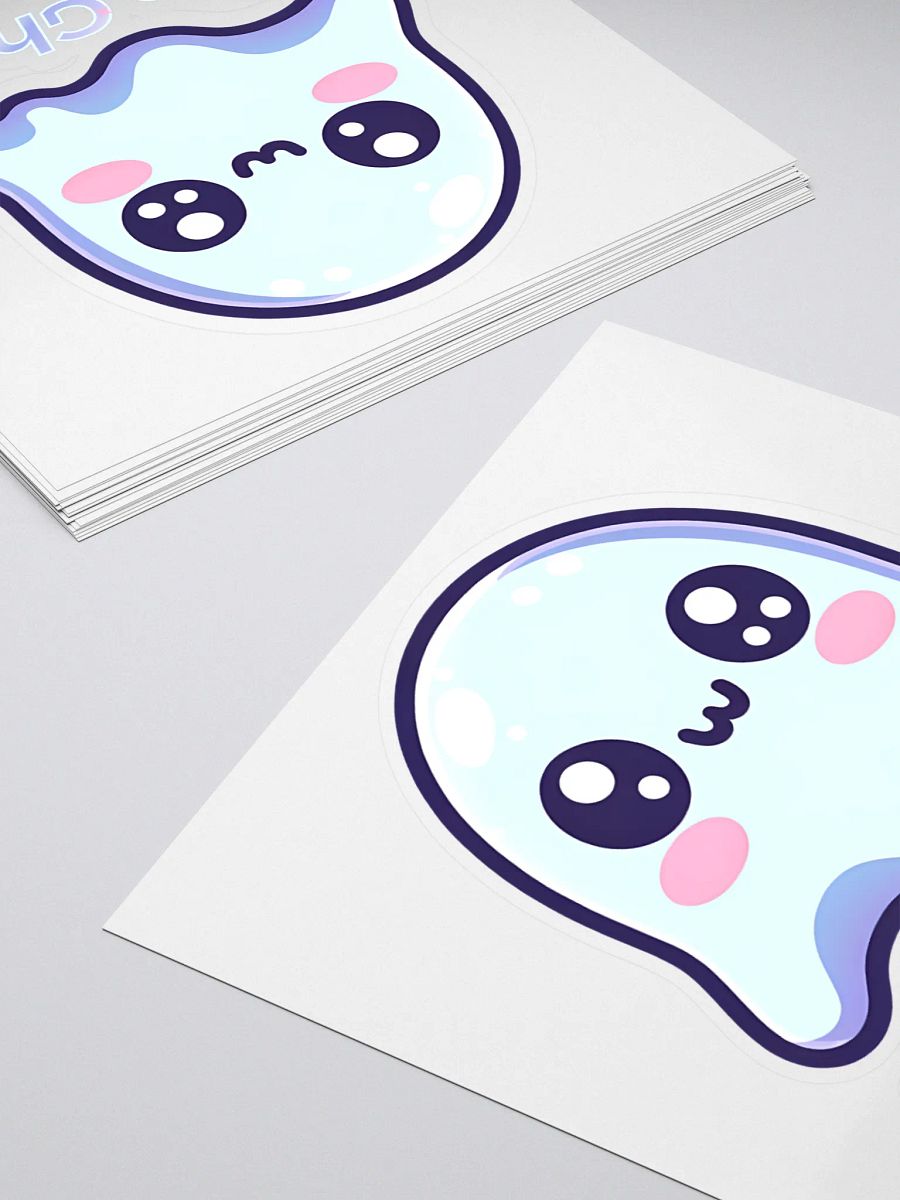 Cute Ghost Kiss Cut Sticker product image (4)