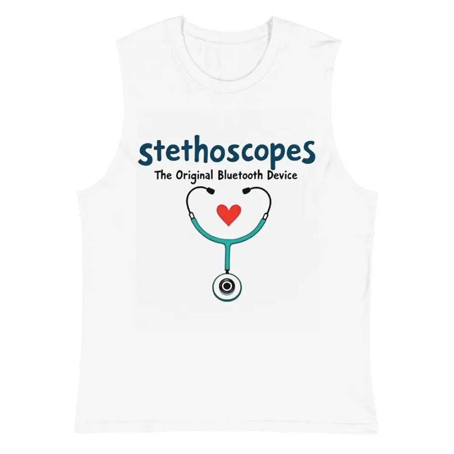 Heartbeat Stethoscope Muscle Tank product image (2)