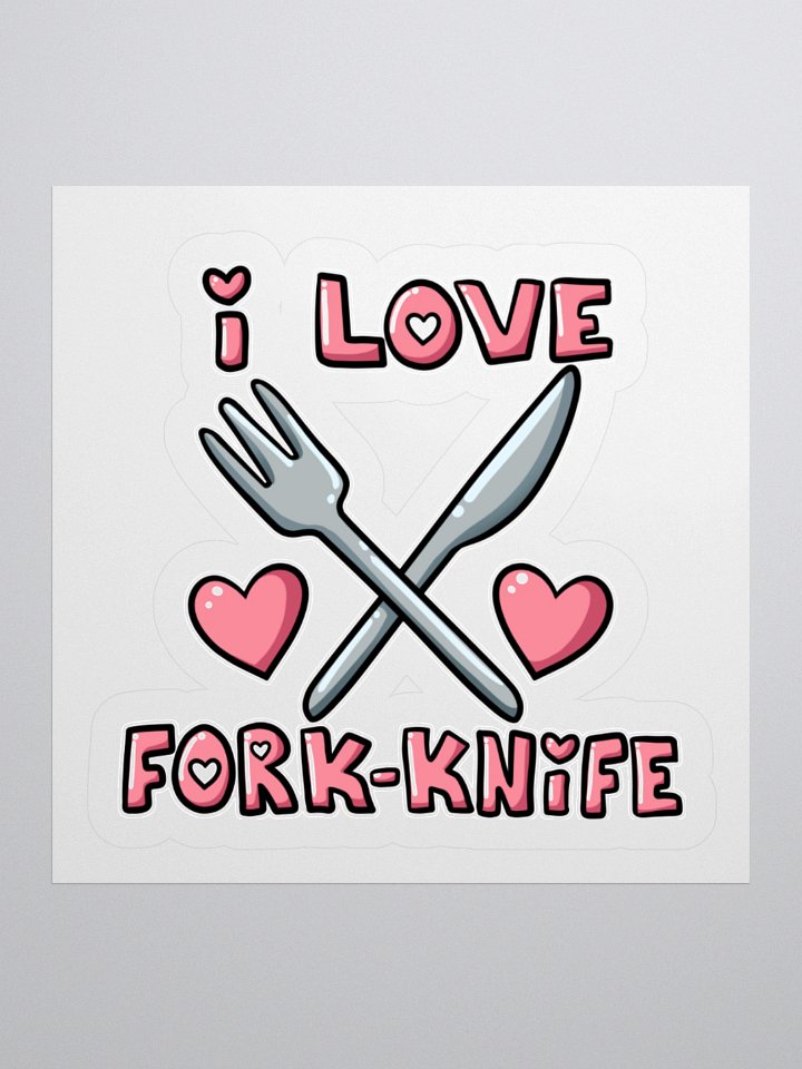 I ♥ Fork-Knife Sticker product image (2)