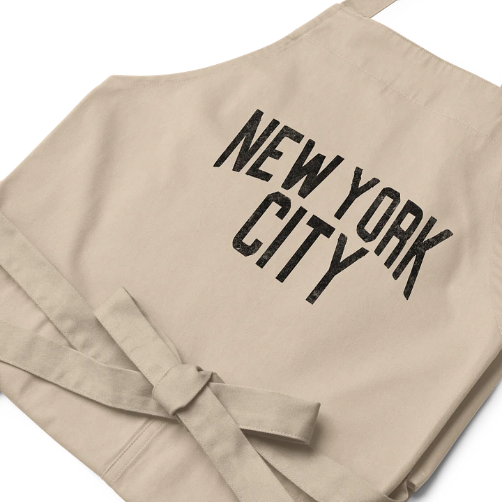 New York City Cotton Twill Apron (Black Text) product image (2)