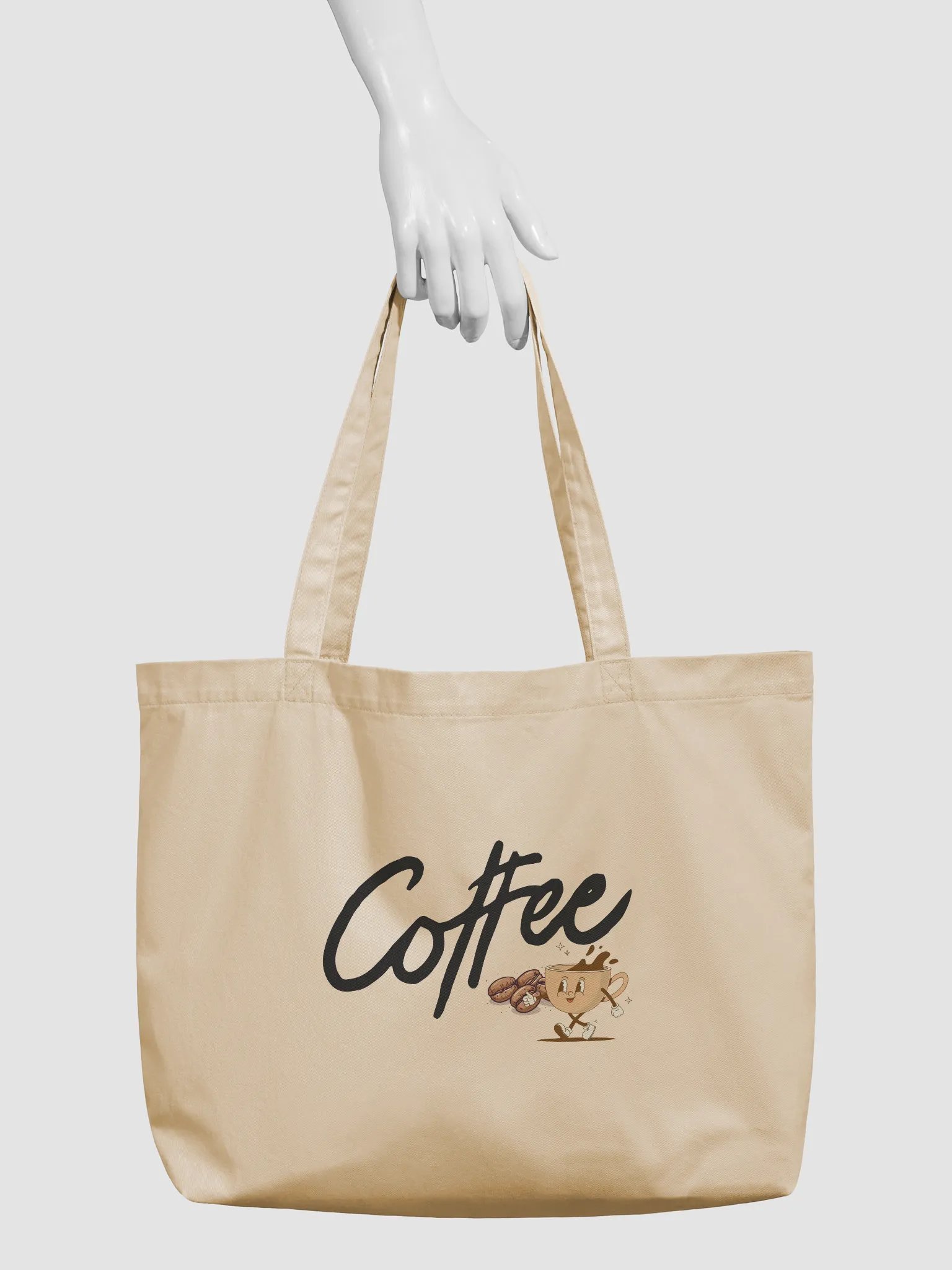 Coffee Cartoon Eco Tote Bag product image (4)
