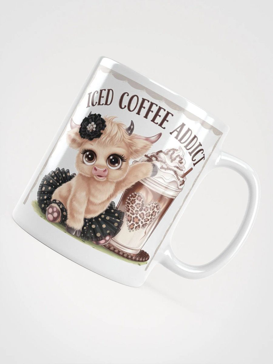 Iced Coffee Addict White Glossy Mug product image (4)