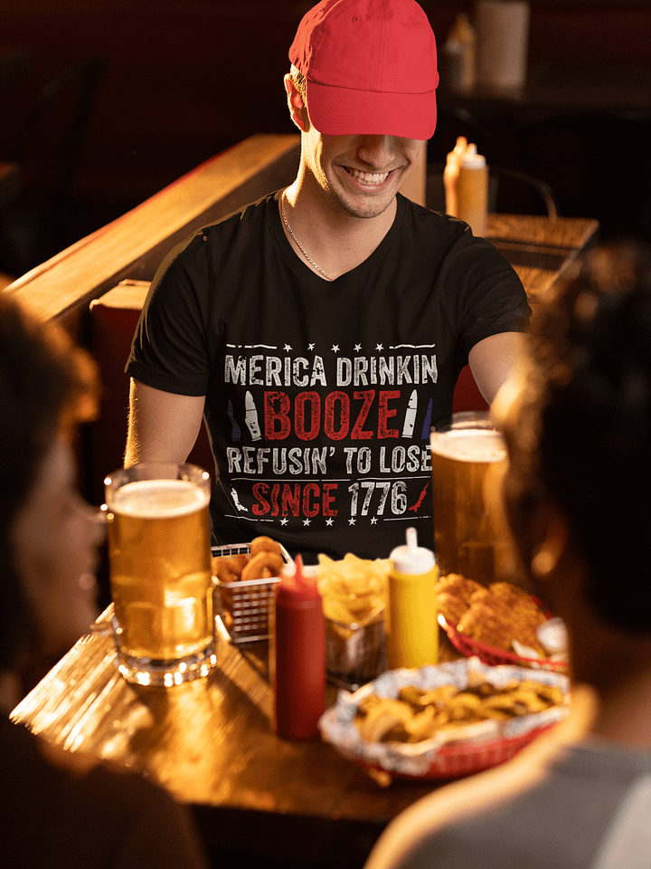 Merica Drinking Booze Patriotic T-Shirt! 🍻 product image (1)