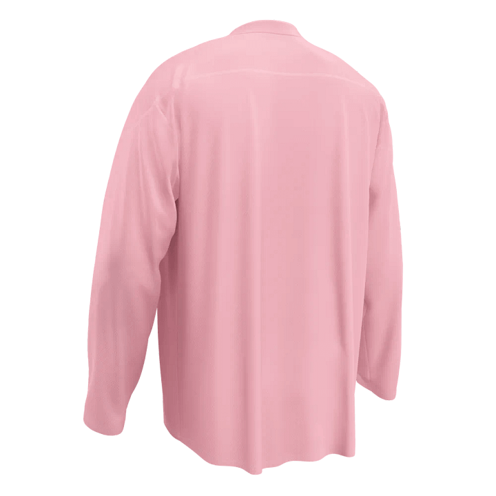 Plain Color Pink Hockey Fan Jersey product image (2)