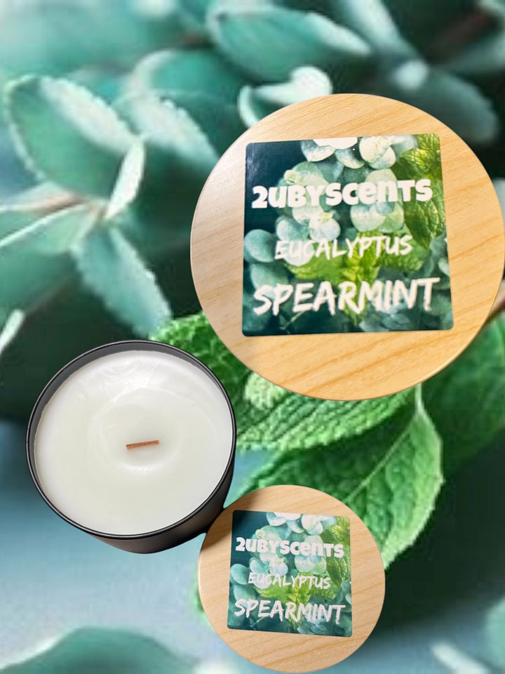 Eucalyptus Spearmint Scented 8. oz Candle product image (1)
