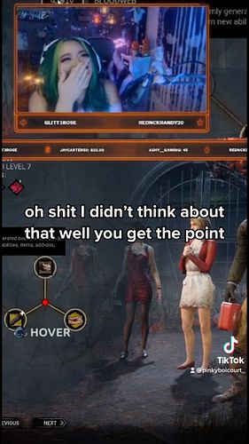 When the squad gets together and talks chit but it turns into everyone laughing their asses off! @8bit_bear #dbd #deadbydayli...