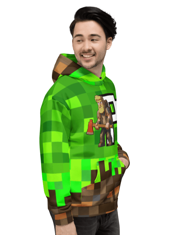 Patient PixelZ P Logo Eco-Friendly Unisex Adult Hoodie (PixelZ My Craft) product image (4)
