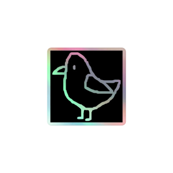 Holographic Finch Sticker product image (1)