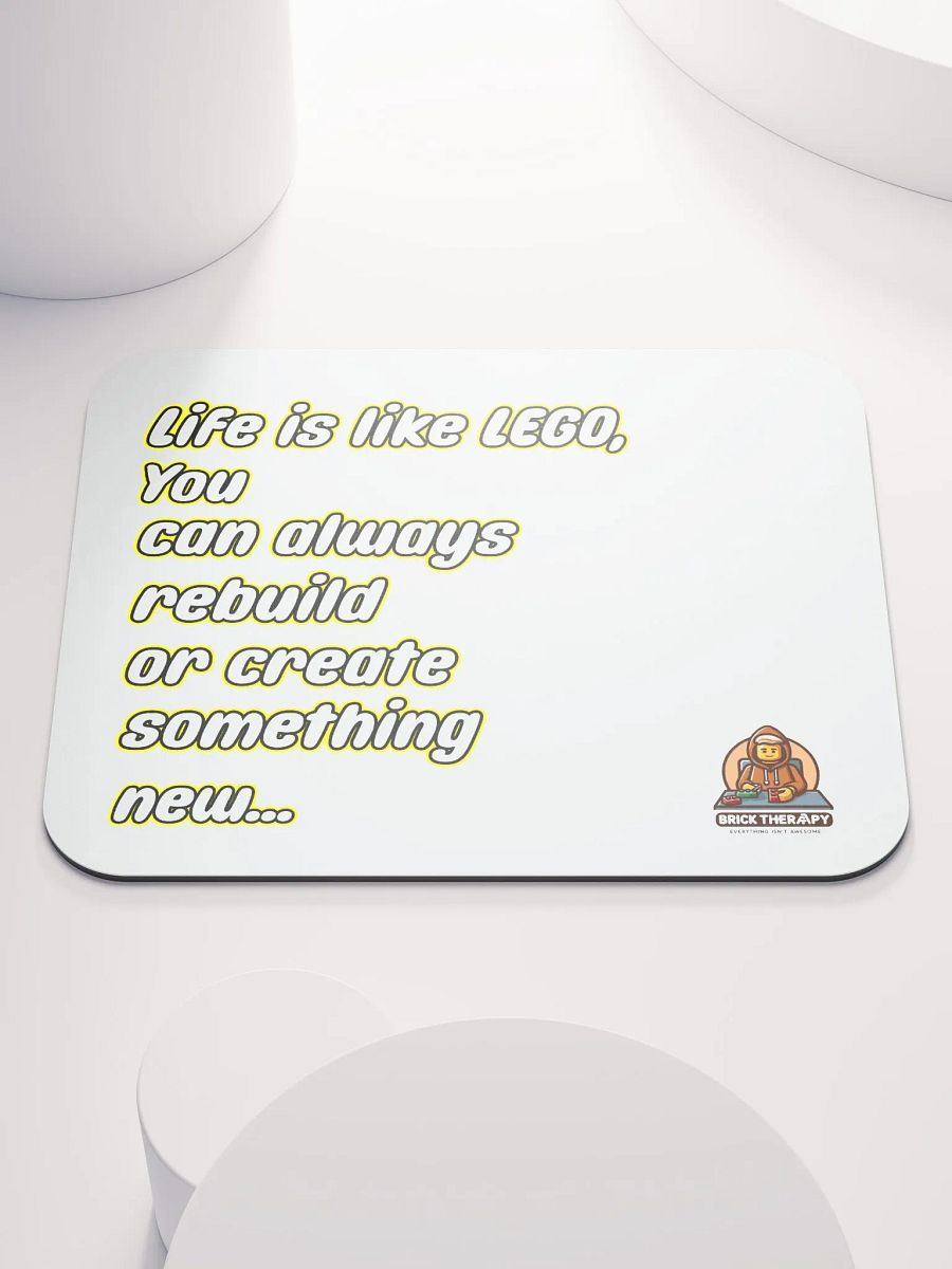Life is like Lego Mouse Mat 2 product image (1)