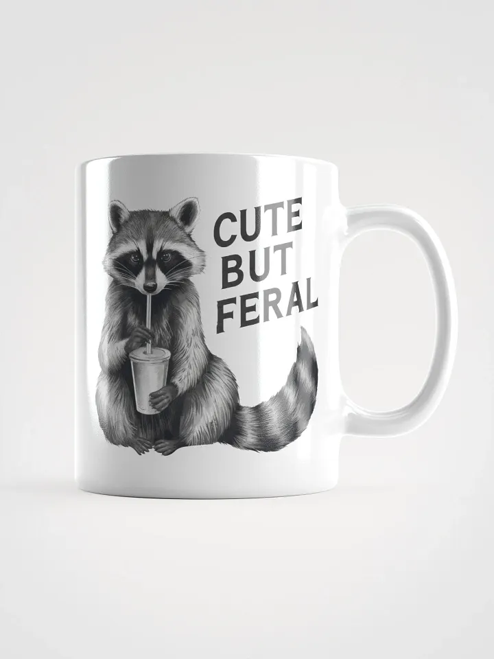 Cute But Feral Raccoon Mug product image (1)