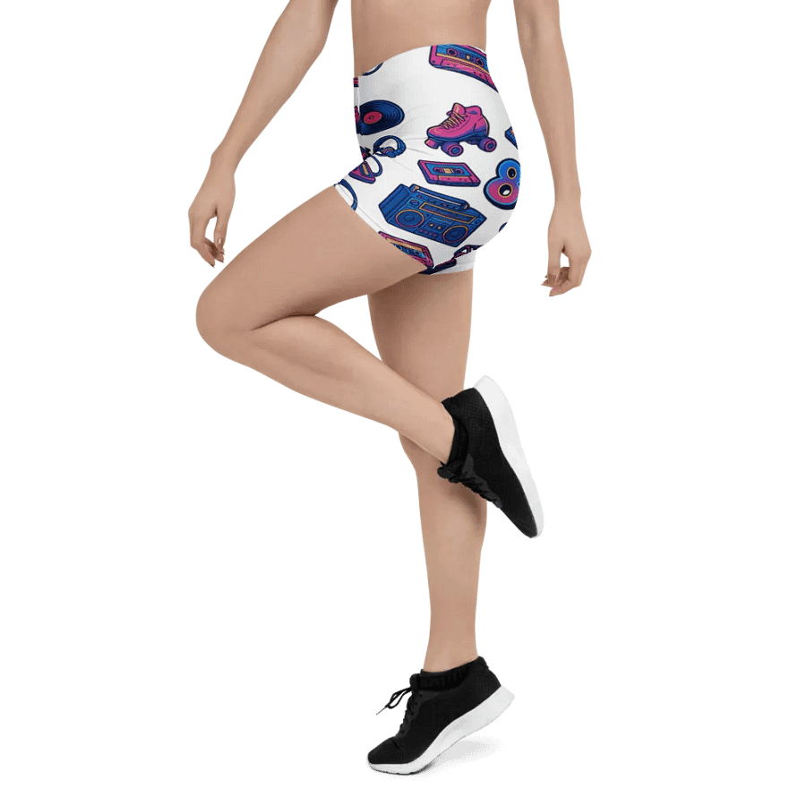 80s Retro Vibes All-Over Print Shorts product image (4)