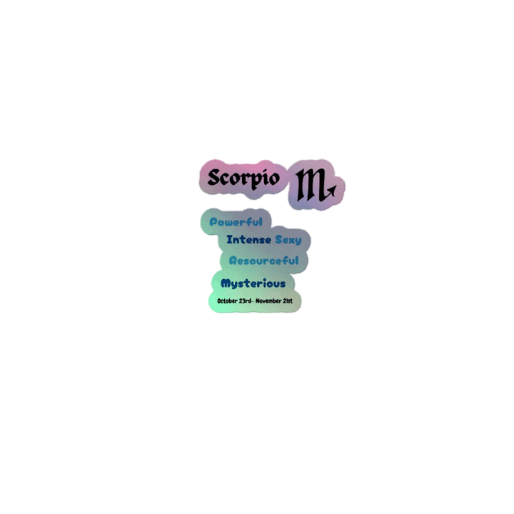 Scorpio Colorful Stickers product image (1)