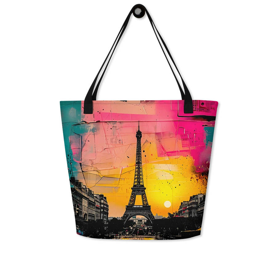 Tote Bag: Historical Eiffel Tower Paris Artistic Travel Abstract Art Design product image (8)