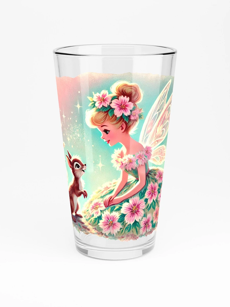 Flower Flower Fairy and Squirrel 16 oz Glass - Fairytale Glassware product image (3)