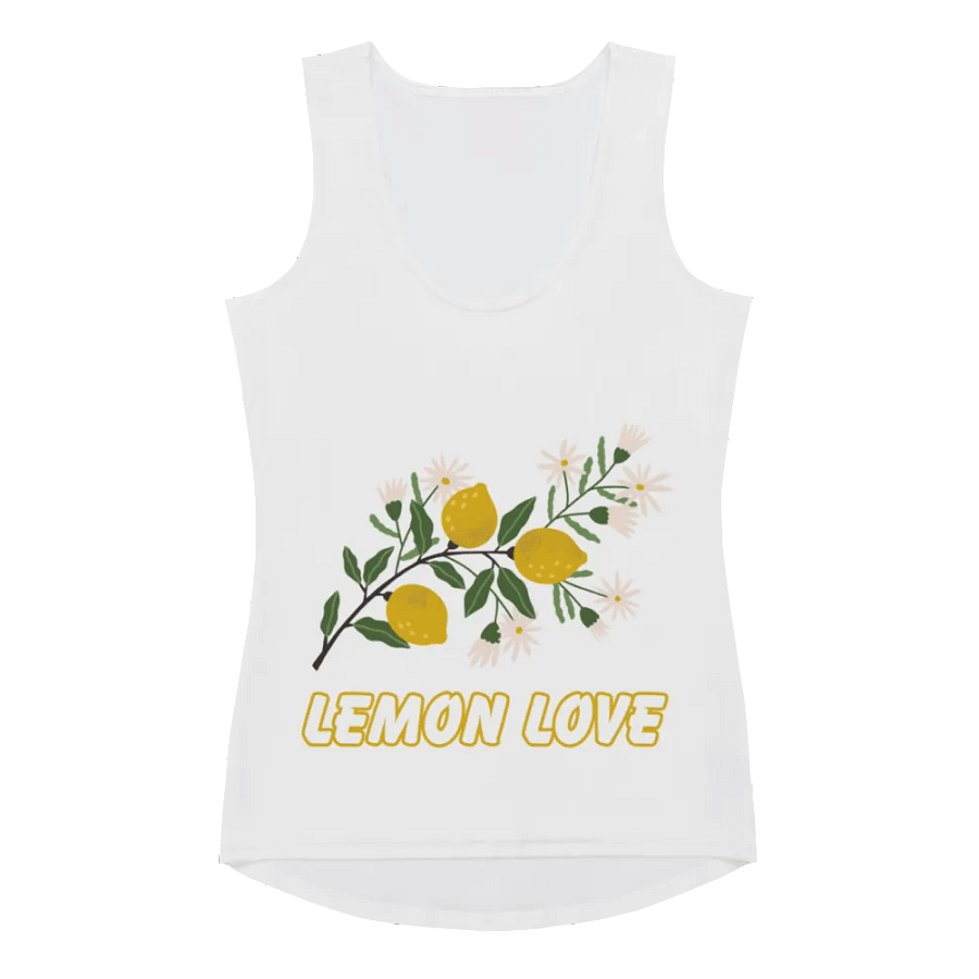 Lemon Love All-Over Print Women's Tank Top product image (4)