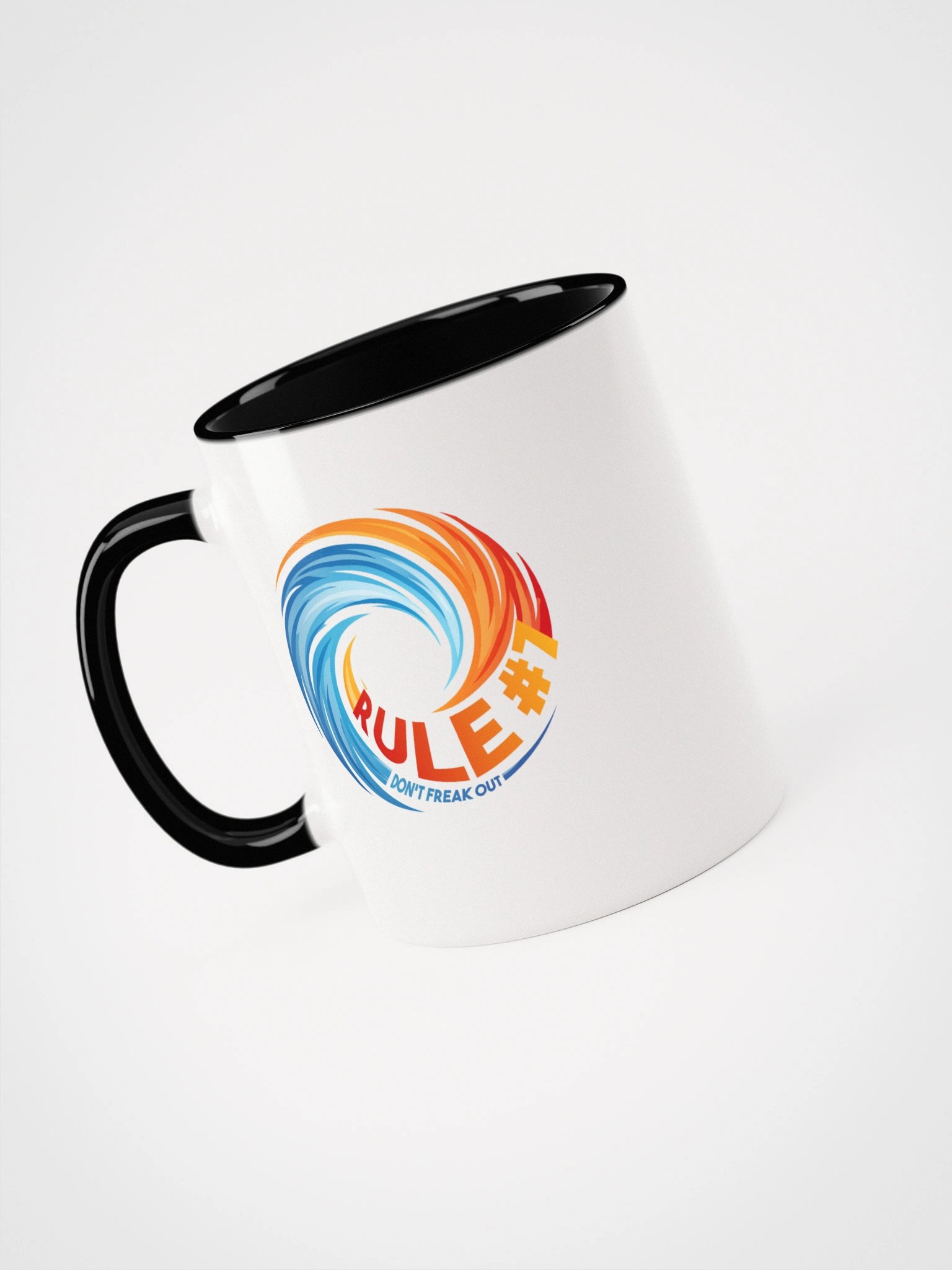 Rule #7 Ceramic Mug Orange and Blue product image (29)