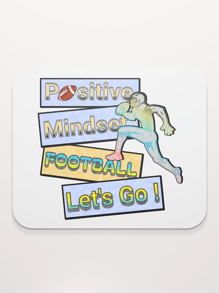 Positive Mindset Football Mouse Pad product image (1)
