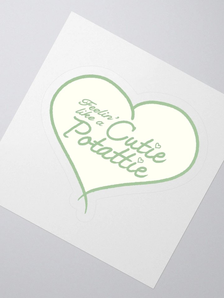 Cutie Potattie White Sticker product image (6)